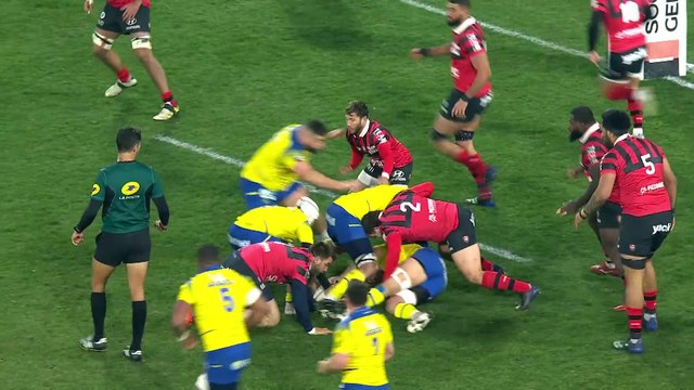TOP 14 - Essai de Alivereti RAKA (ASM) - ASM Clermont - RC Toulon - Saison 2022:2023