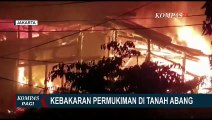 Api Hanguskan Permukiman Padat Penduduk di Petojo Selatan, 2 Warga Alami Sesak Napas