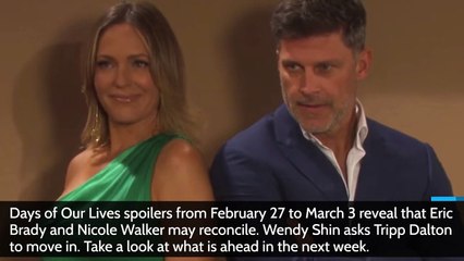 Days of our Lives Spoilers_ Eric Forgives Nicole, Wendy & Tripp Moving in Togeth
