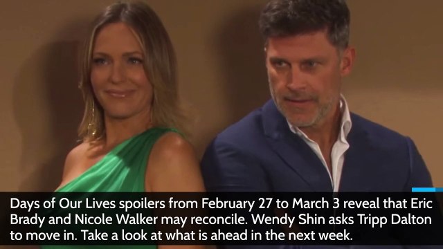 Days of our Lives Spoilers_ Eric Forgives Nicole, Wendy & Tripp Moving in Togeth