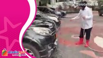 Mensos Tri Rismaharini Cuci Mobil Pelat Merah, Banjir Pujian hingga Viral