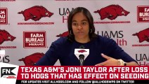 Texas A&M Coach Joni Taylor After Loss to Arkansas Razorbacks