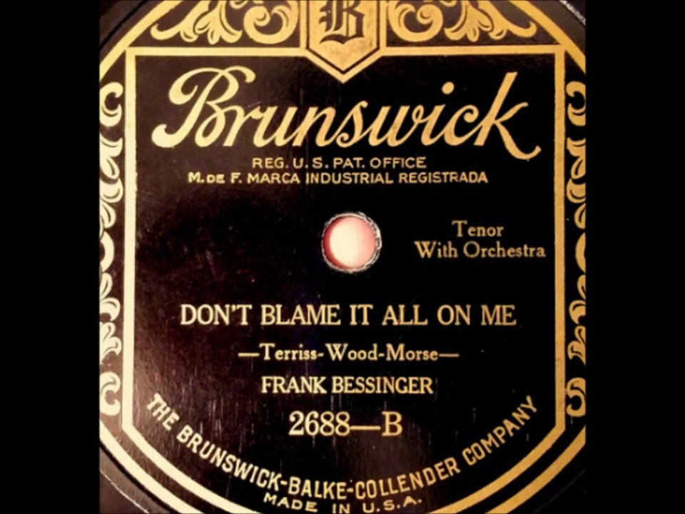 The Radio Franks - I Never Knew How Wonderful You Were (1926)