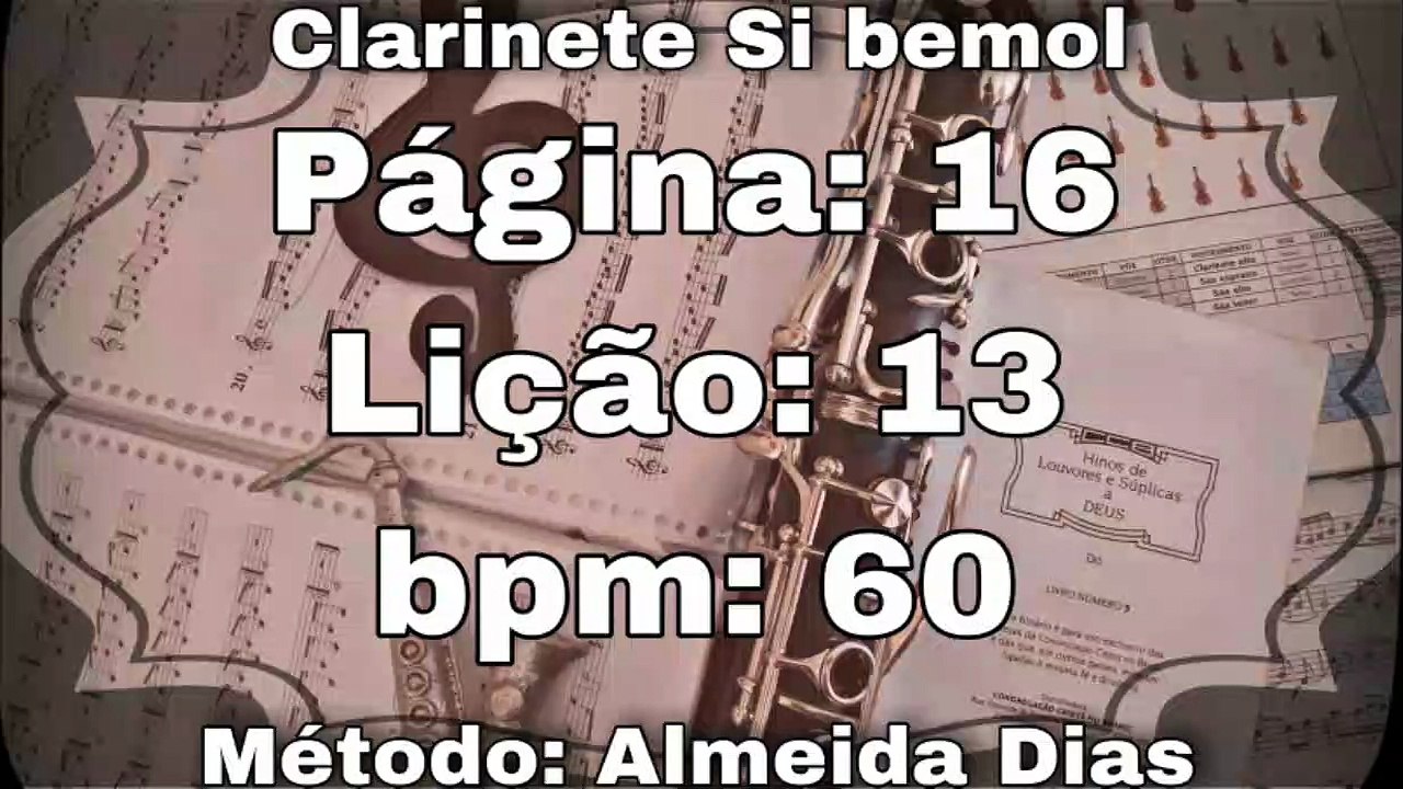 Página: 16 Lição: 13 - Clarinete Si bemol [60 bpm]