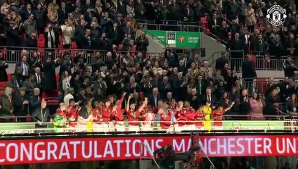 LIFTING THE TROPHY Carabao Cup Final 2023