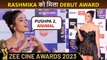 Zee Cine Awards 2023: Rashmika Mandanna Wins Debutant Award, Sizzles In Black Gown Cute Moments