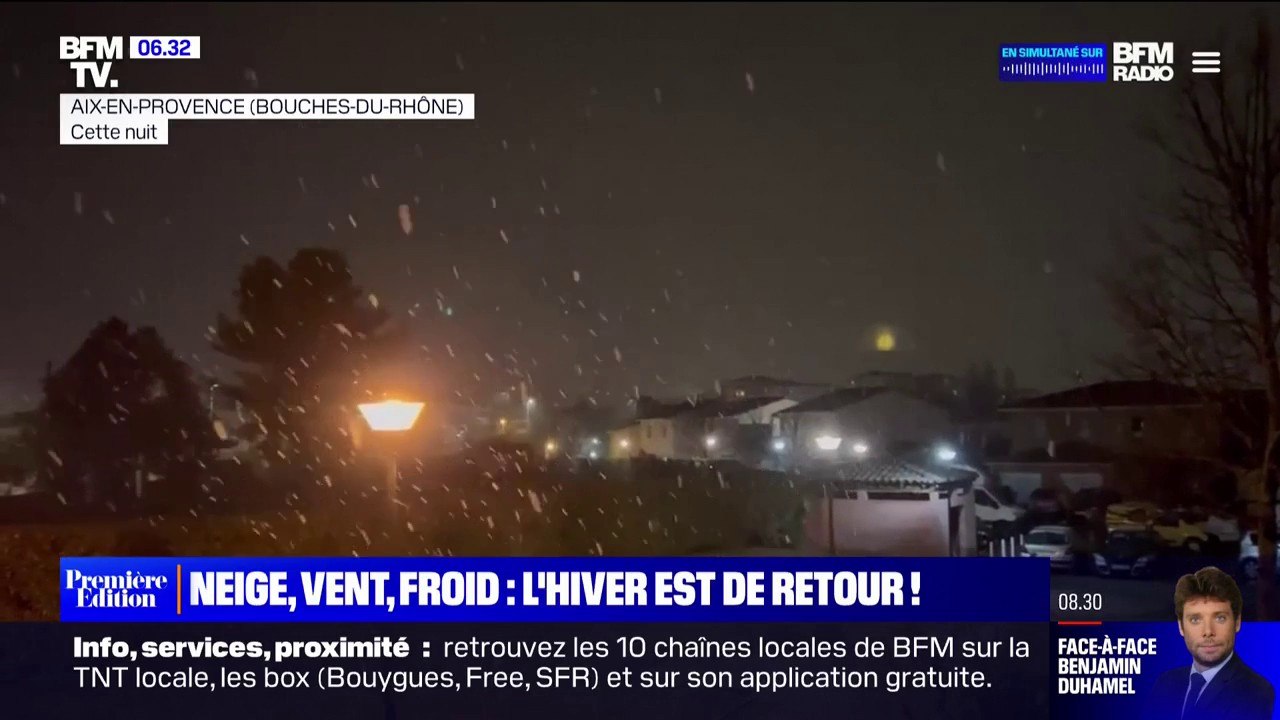 Neige, vent, froid: l'hiver est de retour