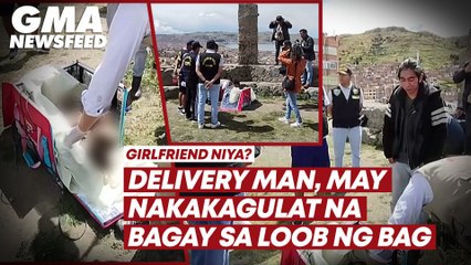 Delivery Man, may nakakagulat na bagay sa loob ng bag | GMA News Feed
