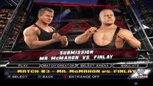 WWE SmackDown vs Raw 2011 Mr. McMahon vs Finlay