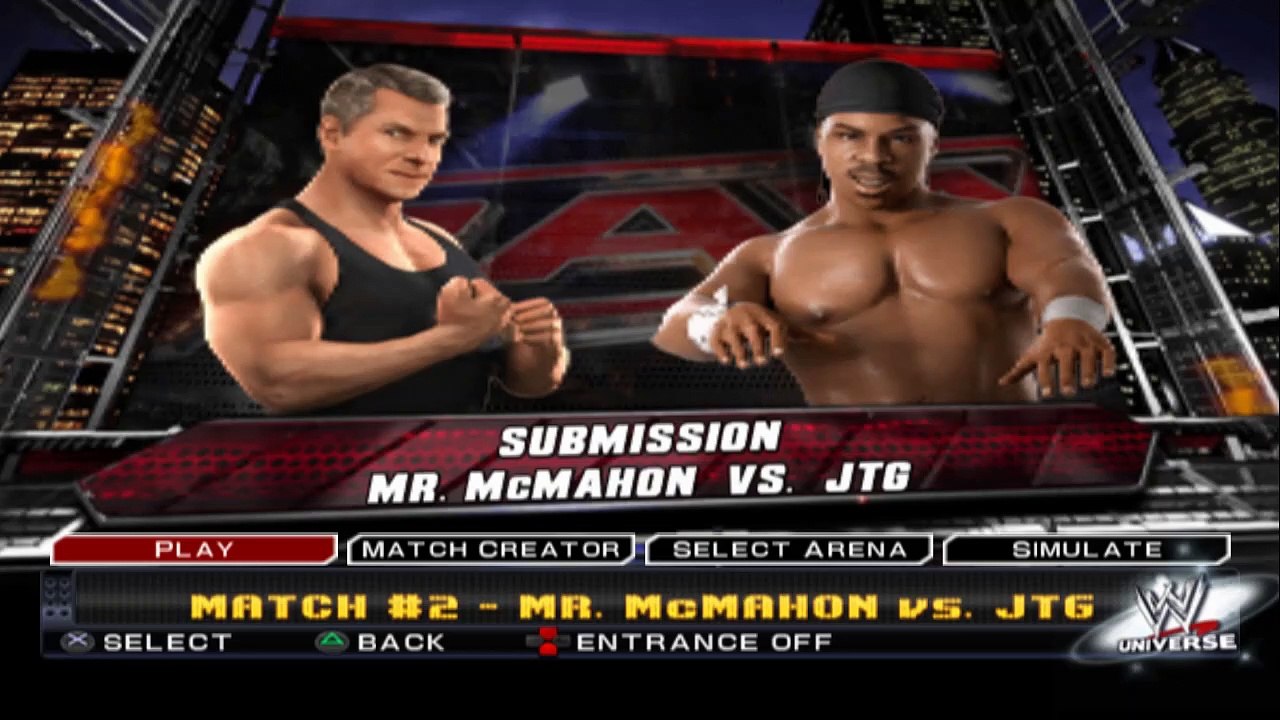 WWE SmackDown vs Raw 2011 Mr. McMahon vs JTG