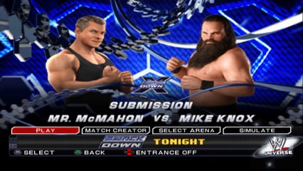 WWE SmackDown vs Raw 2011 Mr. McMahon vs Mike Knox
