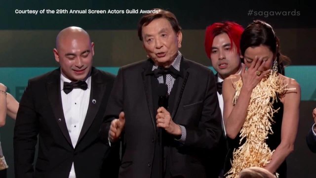 James Hong Gives a Speech at the 2023 SAG Awards After 'Everything Everywhere All at Once' Wins Best Cast in a Motion Picture