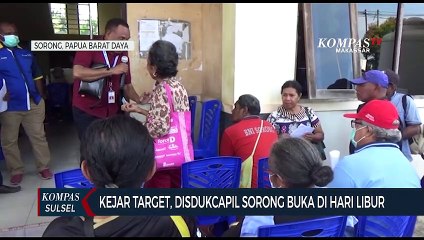 Kejar Target, Disdukcapil Sorong Buka Di Hari Libur