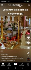 Sultanım sizin adınıza kargo var.