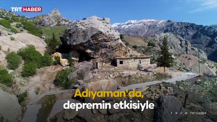 Dağ koptu eve düştü, ilerlerse köyü yıkacak...