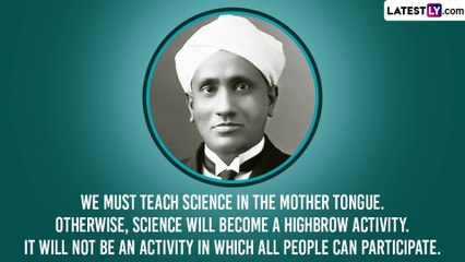 National Science Day 2023: Motivational and Wise Quotes by Indian Nobel Laureate Sir CV Raman