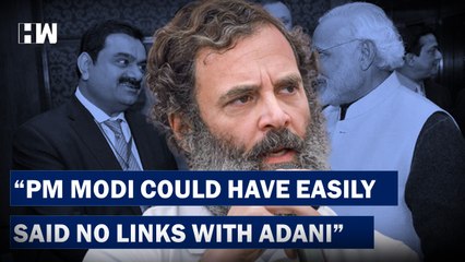 PM Could Have Simply Said No Links With Adani: Rahul At Congress Plenary | BJP | PM Modi