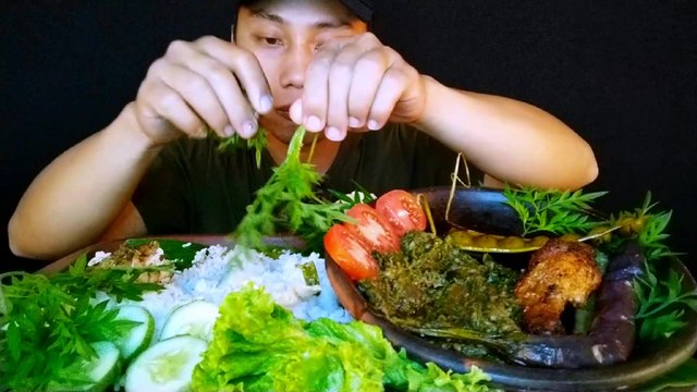 MUKBANG ASMR AYAM GORENG SAMBAL CABE RAWIT IJO,LALAPAN MENTAH ‼️| ASMR INDONESIA | INDONESIAN FOOD