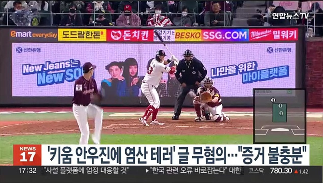'키움 안우진에 염산 테러' 글 무혐의…"증거 불충분"