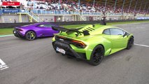 Lamborghini Huracan STO vs Evo vs Performante - Drag Race-