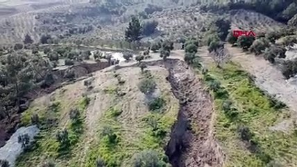 Kabus kamerada! Depremin yarıp geçtiği nokta gökyüzünden böyle görüldü