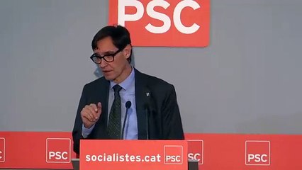 Declaraciones de Salvador Illa en un acto del PSC en Terrassa