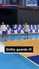 LOOK: Thirdy Ravena & Jordan Heading share some good time during practice