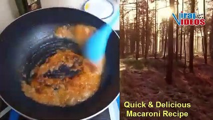 Quick & Delicious Macaroni Recipe  Easy Chatpati Spicy Macaroni Veg Macaroni