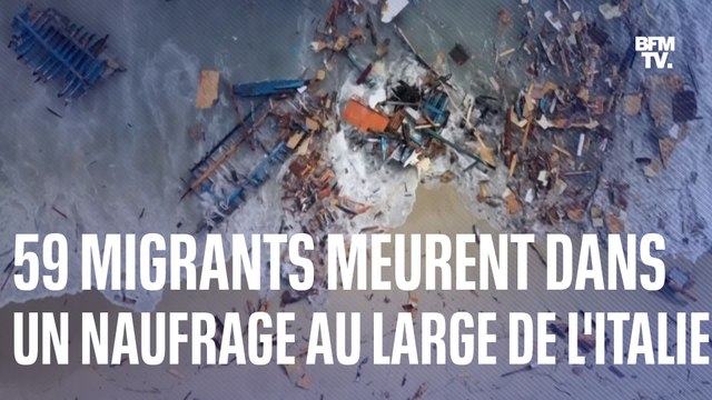 Au moins 59 migrants meurent dans un naufrage près des côtes italiennes