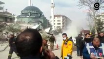 Veli Ağbaba paylaştı: Yeşilyurt'ta meydana gelen 5.6 şiddetindeki depremin ardından maalesef Malatya'da yeni binalar çöktü
