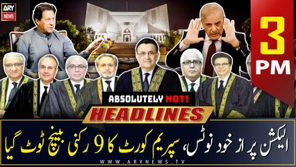 ARY News | Prime Time Headlines | 3 PM | 27th February 2023