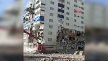 Malatya'da 5.6'lık depremde iki binanın çöktüğü anlar kamerada