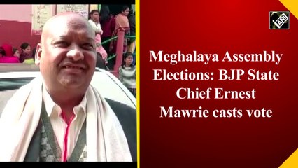 Meghalaya Assembly Elections: BJP State Chief Ernest Mawrie casts vote