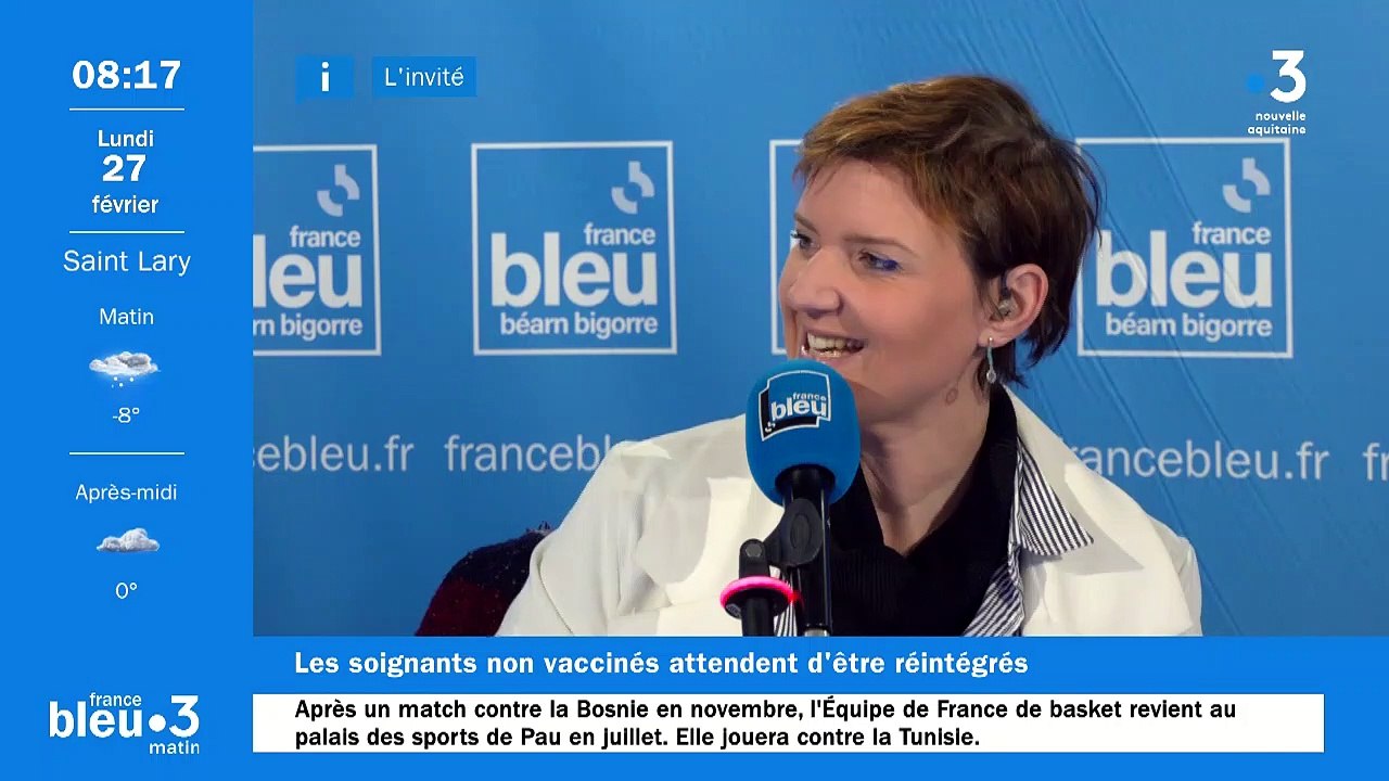 27/02/2023 - Invité de France Bleu Béarn Bigorre : Franck Huriez, infirmier suspendu de l'hôpital de Pau, car non vacciné contre le Covid