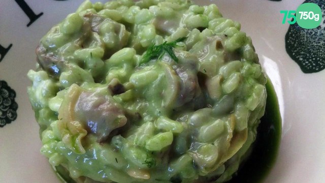 Risotto au fenouil sauvage et aux palourdes