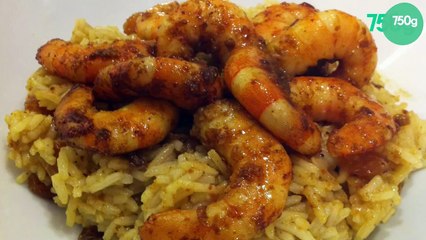 Curry de crevettes express