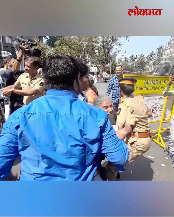दिल्लीत आप चे नेते मनीष सिसोदिया अटक मुंबईत कार्यकर्ते आक्रमक