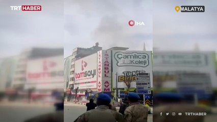 Malatya'daki deprem anı kamerada