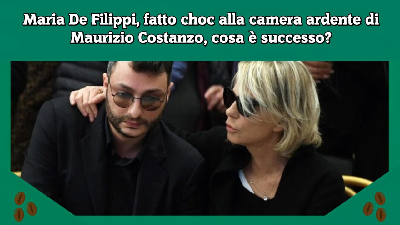 Maria De Filippi, fatto choc alla camera ardente di Maurizio Costanzo, cosa è successo