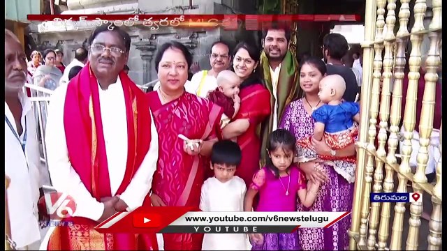 BJP Senior Leader Vivek Venkataswamy Visits Tirumala Tirupati Temple, Comments On MLC Kavitha _ V6