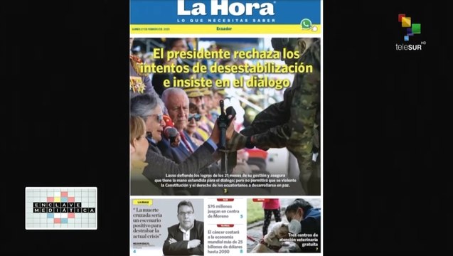 Enclave Mediática 27-02: Dirigente indígena fue asesinado en Ecuador