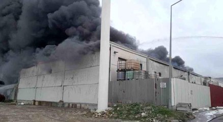 Aliağa'da geri dönüşüm tesisinde yangın