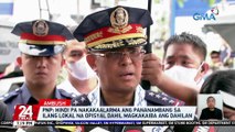 Hindi pa nakakaalarma ang pananambang sa ilang lokal na opisyal dahil magkakaiba ang dahilan -- PNP | 24 Oras