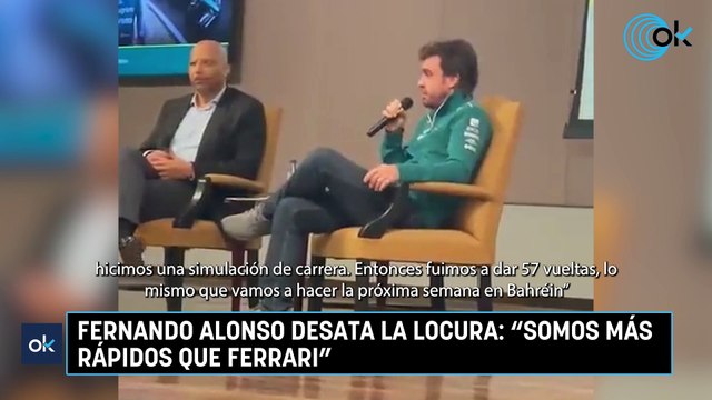 Fernando Alonso desata la locura: Somos más rápidos que Ferrari