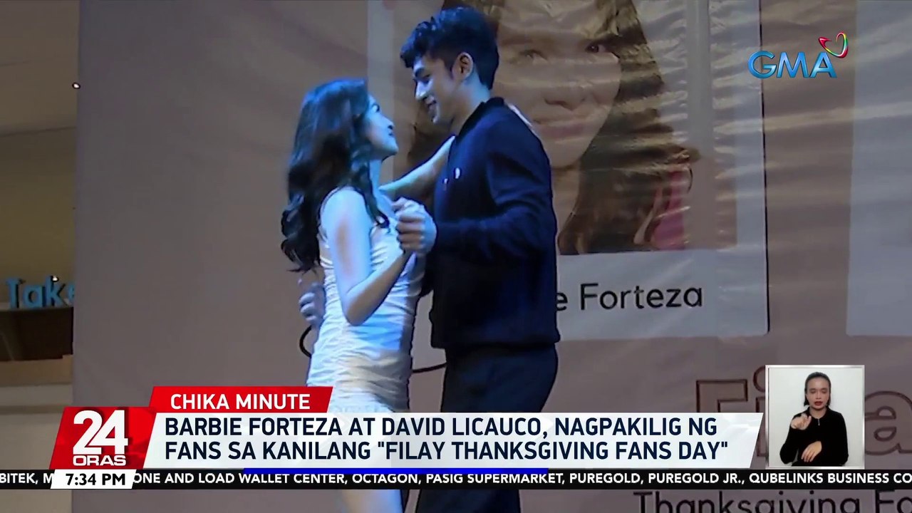 Barbie Forteza at David Licauco, nagpakilig ng fans sa kanilang "FiLay Thanksgiving Fans Day" | 24 Oras