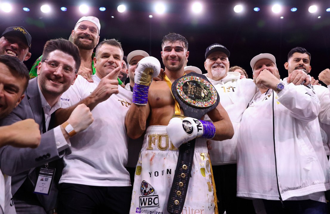 Tommy Fury breaks down in tears after winning boxing match against Jake Paul