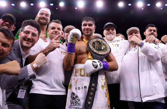 Tommy Fury breaks down in tears after winning boxing match against Jake Paul