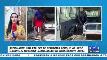 Niña de 4 años muere debido al mal estado de ambulancia en San Manuel de Colohete, Lempira
