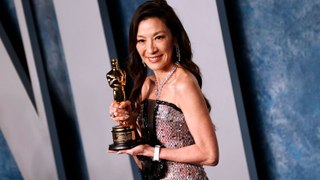 Michelle Yeoh in profile - history-making Oscar winner