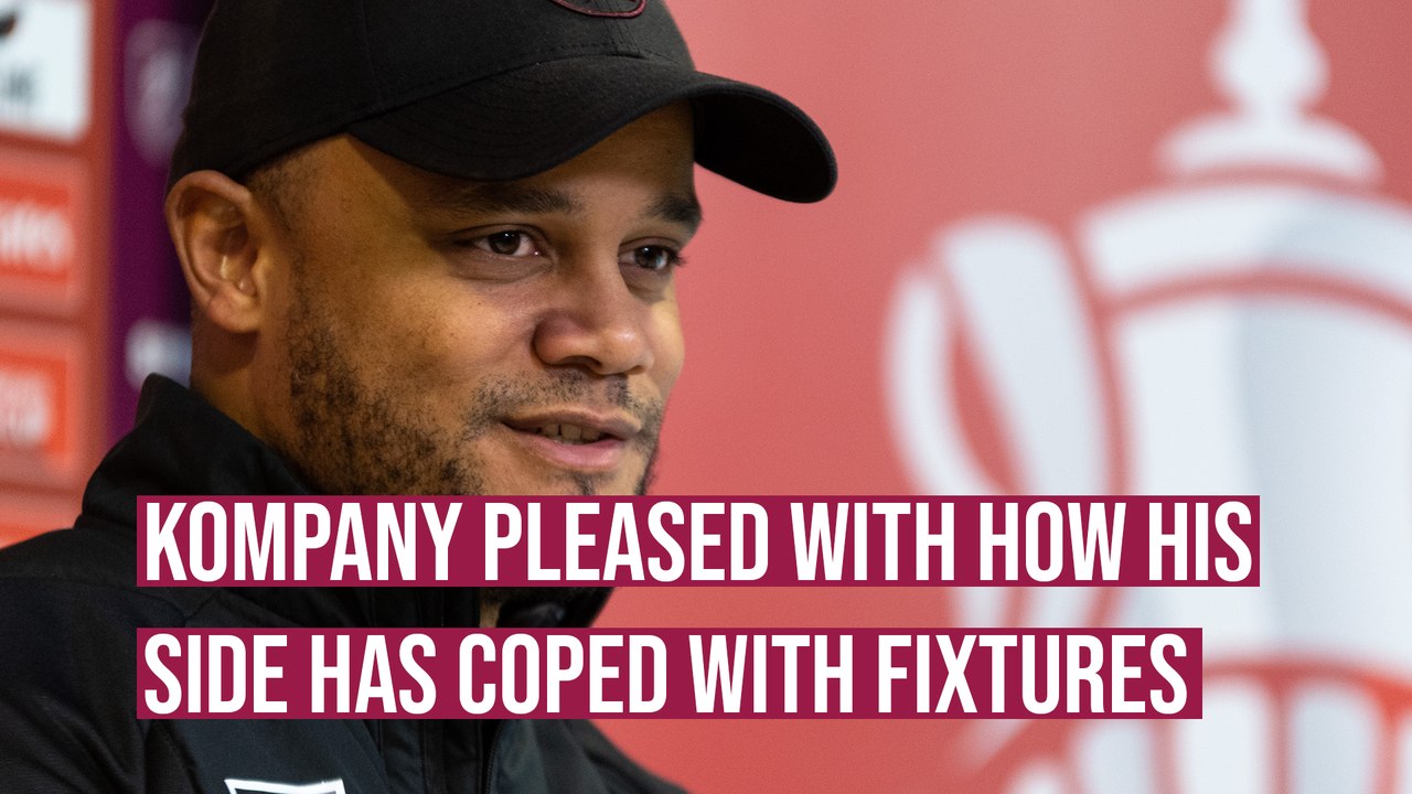 Vincent Kompany pleased with how his Burnley side has coped with tough fixtures